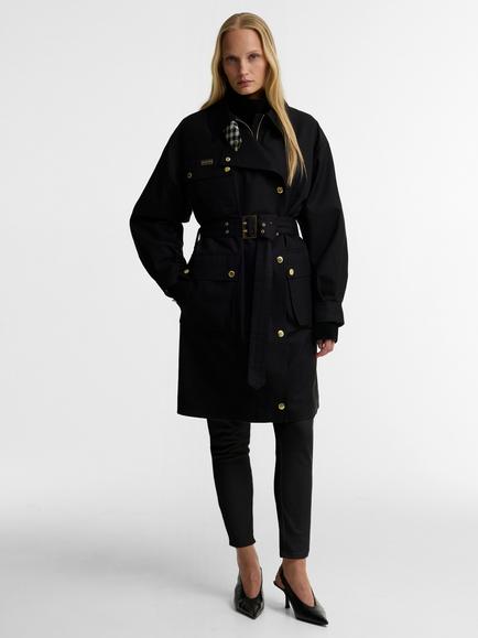 Barbour International Gea Showerproof Jacket, Black - view 2, Black