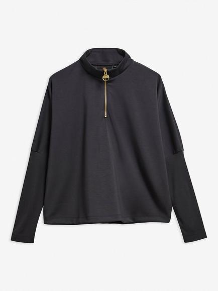 Barbour International Kemora Half Zip Sweatshirt, Black - view 2, Black