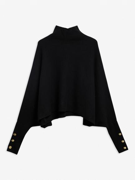 Barbour International Lilah Wool Blend Knitted Jumper - view 2, Black