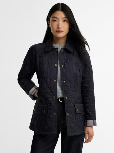 Barbour Beadnell Quilted Jacket, Navy, Navy