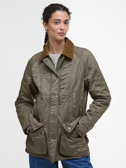 Barbour Beadnell Quilted Jacket, Military Brown