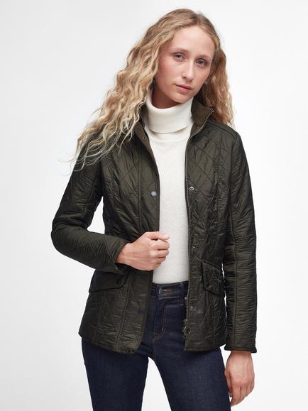 Barbour Cavalry Polar Quilt Jacket, Dark Olive/Olive, Dark Olive/Olive