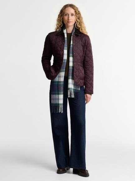 Barbour Deveron Quilted Jacket, Fig/Pale Pink - view 2, Fig/Pale Pink