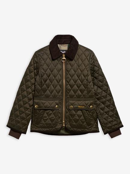Barbour Beadnell Fitted Quilted Jacket, Sage/Ancient