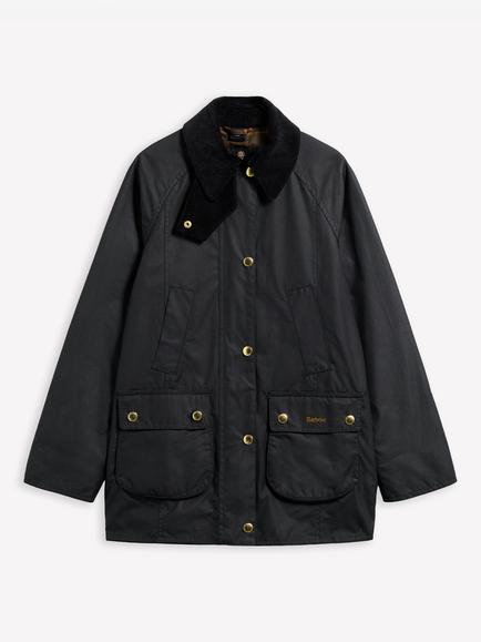 Barbour Modern Beadnell Waxed Jacket, Black/Classic
