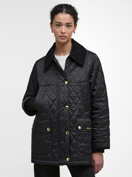 Barbour Modern Beadnell Quilted Jacket, Black/Classic, Black/Classic