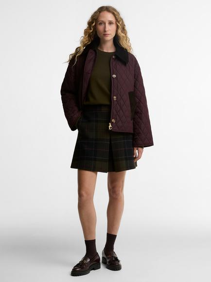 Barbour Moira Quilted Jacket, Fig/Shadow Classic - view 2, Fig/Shadow Classic
