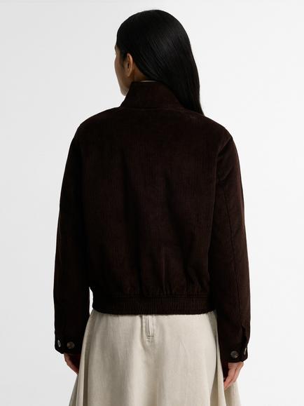 Barbour Overton Casual Jacket, Brown/Shadow Classic - view 2, Brown/Shadow Classic