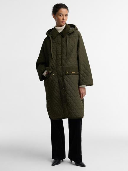 Barbour Ravensden Quilted Jacket, Olive/Shadow - view 2, Olive/Shadow