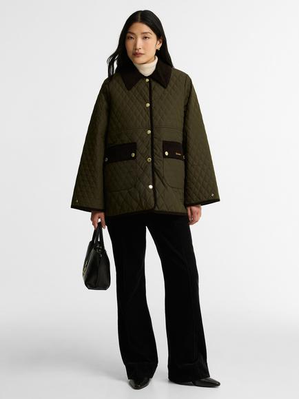 Barbour Whickham Quilted Jacket - view 2, Olive/Shadow