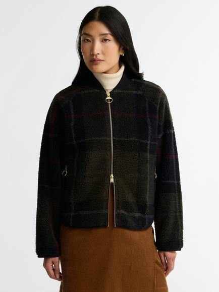 Barbour Kirklees Fleece Zip Through Jumper, Multi, Multi