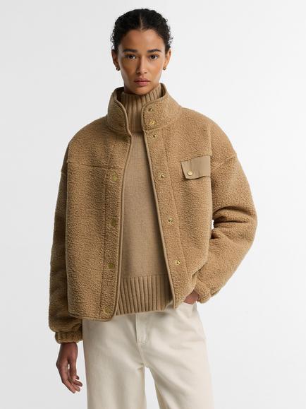 Barbour Mabel Fleece Jacket, Warm Trench, Warm Trench