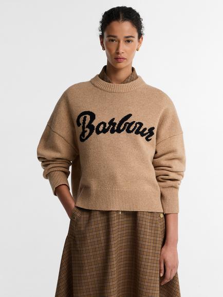 Barbour Ivybridge Knitted Jumper, Warm Trench, Warm Trench