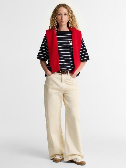 Barbour Ambleside Striped T-Shirt, Dark Navy/Cloud - view 2, Dark Navy/Cloud
