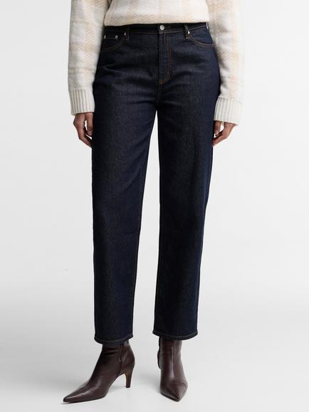 Barbour Adalyn High-Rise Straight Jeans, Rinse Wash, Rinse Wash