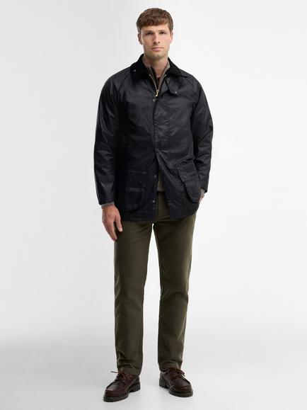 Barbour Beaufort Waxed Cotton Jacket, Black - view 2, Black