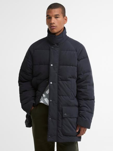 Barbour Beaufort Baffle Quilted Puffer Jacket, Dark Navy, Dark Navy