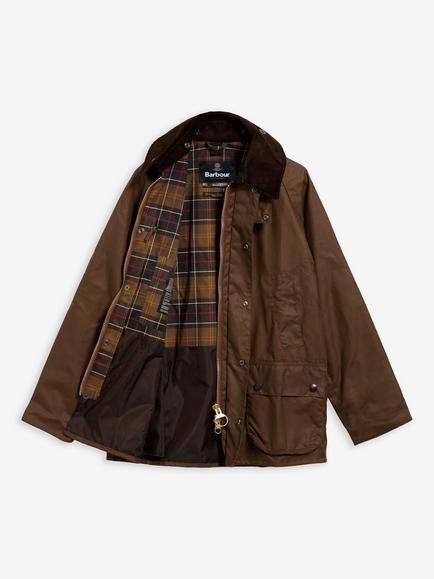 Barbour Bedale Waxed Jacket, Bark - view 2, Bark