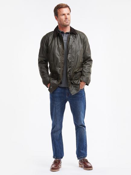 Barbour Bristol Waxed Jacket, Olive - view 2, Olive