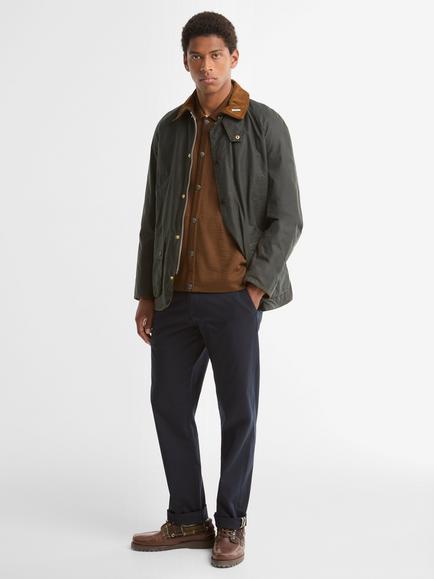 Barbour Icons Ashby Waxed Jacket, Sage - view 2, Sage