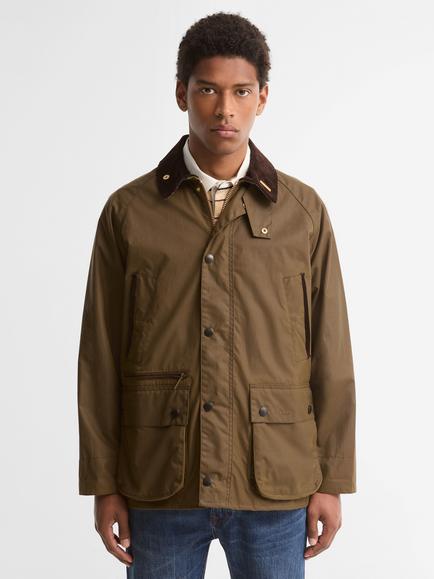 Barbour Icons Bedale Waxed Jacket, Navy, Brown