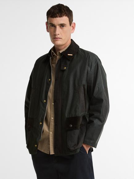 Barbour Icons Patch Waxed Jacket, Sage, Sage