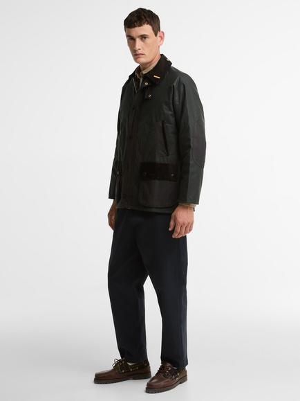 Barbour Icons Patch Waxed Jacket, Sage - view 2, Sage