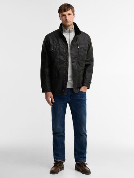 Barbour Sapper Waxed Cotton Jacket, Olive/Classic - view 2, Olive/Classic