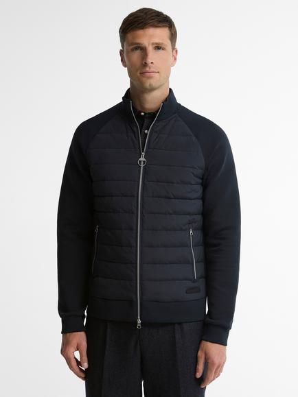Barbour Thornton Quilted Sweatshirt, Dark Navy