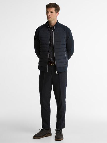 Barbour Thornton Quilted Sweatshirt - view 2, Dark Navy