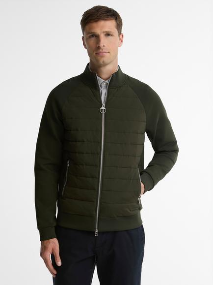 Barbour Thornton Quilted Sweatshirt, Sage