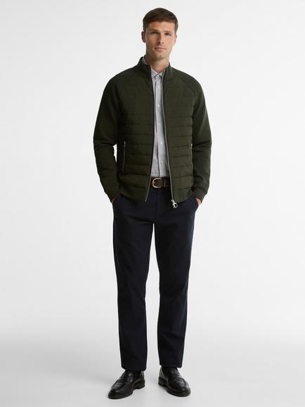 Barbour Thornton Quilted Sweatshirt - view 2, Sage