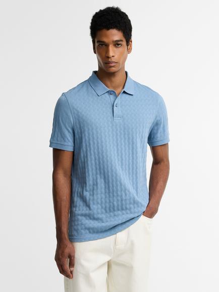 Barbour Faversham Tailored Polo Shirt, Tarn Blue, Tarn Blue