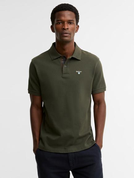 Barbour Tartan Polo Shirt, Forest Green, Forest Green