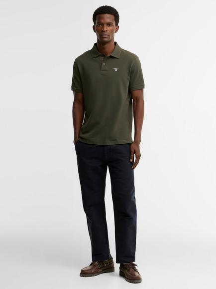 Barbour Tartan Polo Shirt, Forest Green - view 2, Forest Green