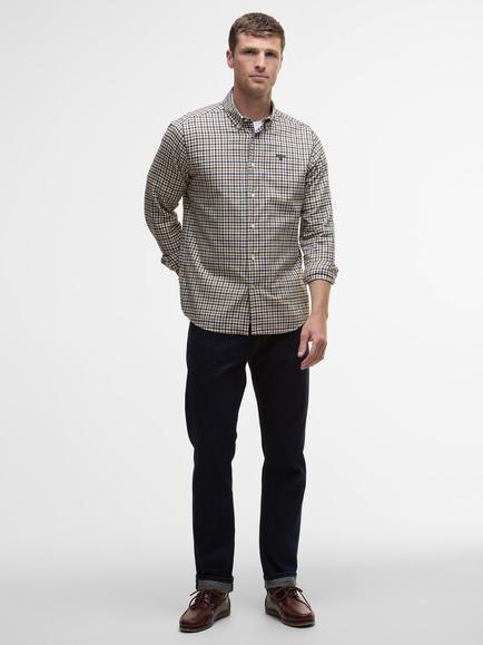 Barbour Finkle Gingham Button Down Cotton Shirt, Copper - view 2, Copper