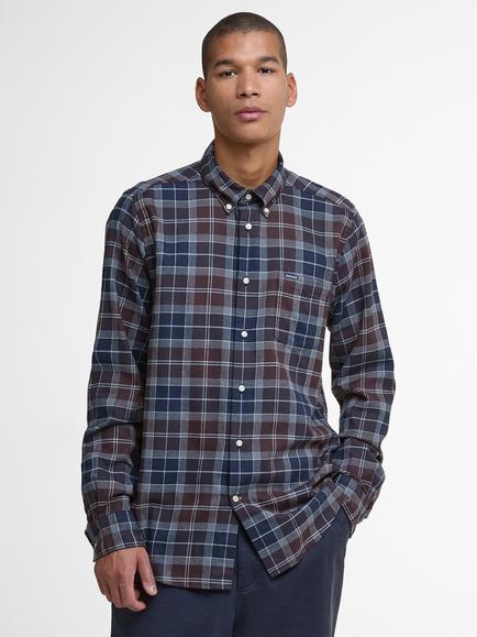 Barbour Fortrose Button Down Cotton Shirt, Midnight Oak Tartan, Midnight Oak Tartan