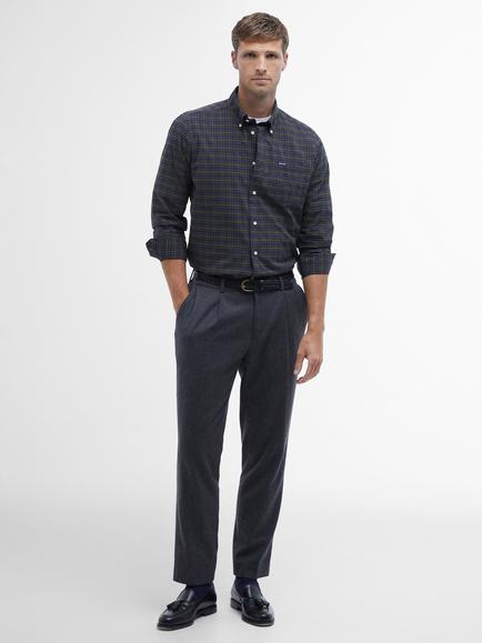 Barbour Lomond Button Down Cotton Blend Shirt - view 2, Classic Tartan