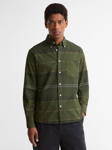 Barbour Mineral Tartan Dunoon Cotton Shirt, Pine Glen, Pine Glen