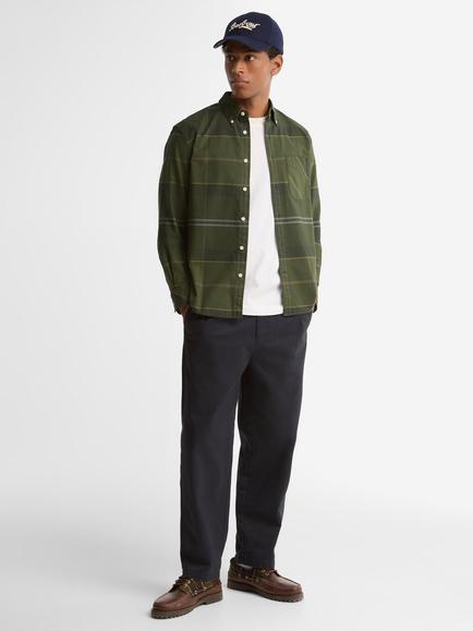 Barbour Mineral Tartan Dunoon Cotton Shirt, Pine Glen - view 2, Pine Glen