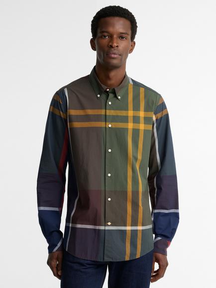 Barbour Oversized Tartan Dunoon Tailored Shirt, Multi, Multi