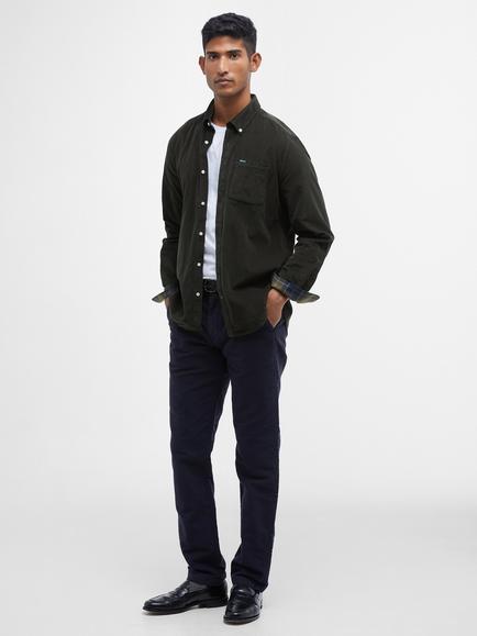 Barbour Ramsey Cotton Shirt, Forest - view 2, Forest