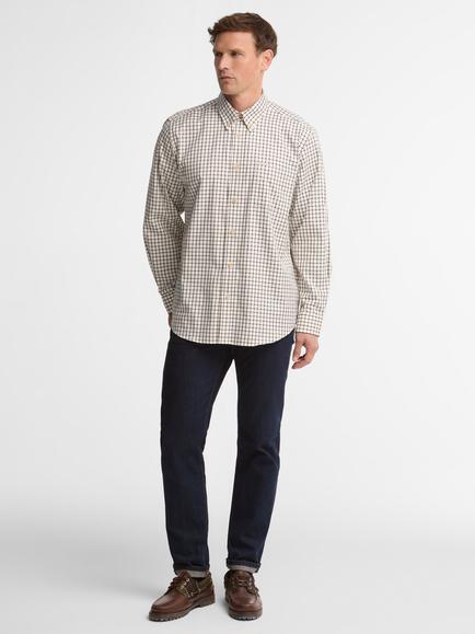Barbour Sporting Tattersall Shirt, Dark Bordeaux - view 2, Dark Bordeaux