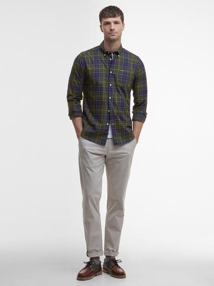 Barbour Wetheram Button Down Cotton Shirt, Classic Tartan - view 2, Classic Tartan