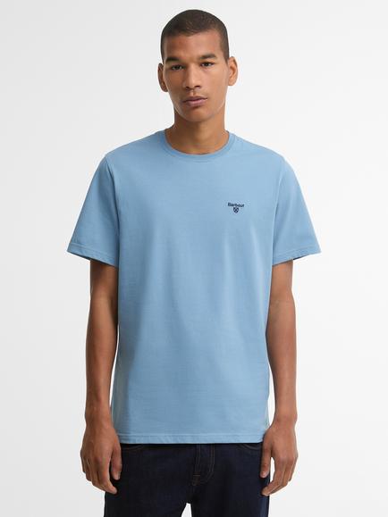Barbour Essential Cotton Regular Fit Short Sleeve T-Shirt, Tarn Blue