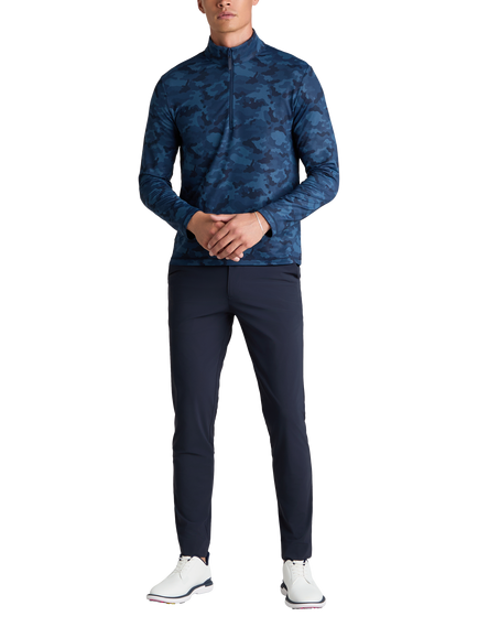 G/FORE Brushed Back Quarter Zip Long Sleeve Pullover Top, Twilight Camo, Twilight Camo