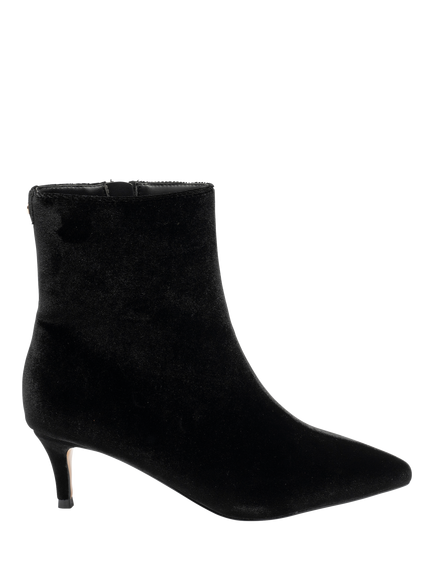 Ravel Currans Velvet Kitten Heel Ankle Boots, Black, Black