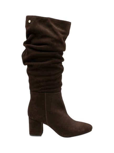 Ravel Farley Suede Slouchy Knee High Boots, Brown, Brown