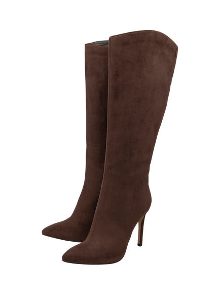 Ravel Gibson Stiletto Heel Knee High Boots, Brown - view 2, Brown
