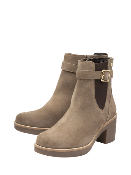 Ravel Hodson Suede Ankle Boots, Taupe - view 2, Taupe